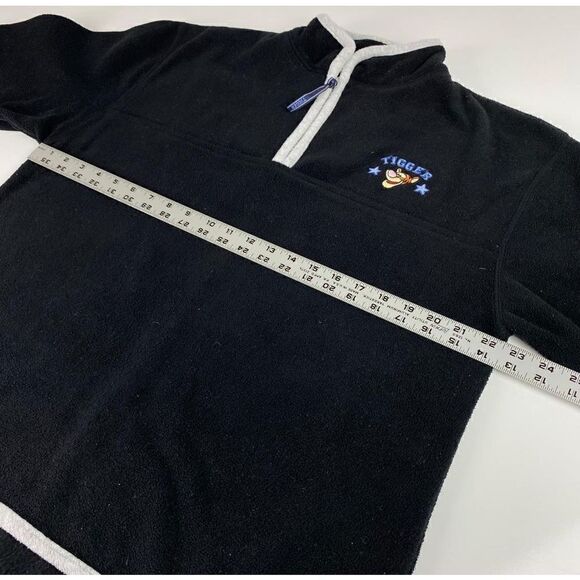 Disney Pooh Tigger Long Sleeve Fleece Pullover Sweatshirt Adult Medium Black AE0 - Picture 5 of 6